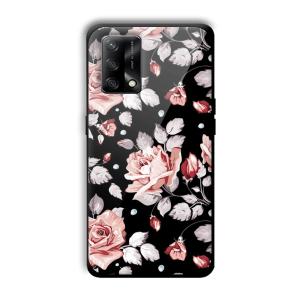 Flowery Design Customized Printed Glass Back Cover for Oppo F19