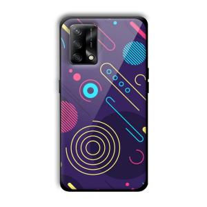 Purple Music Customized Printed Glass Back Cover for Oppo F19