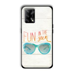 Fun in the Sun Customized Printed Glass Back Cover for Oppo F19