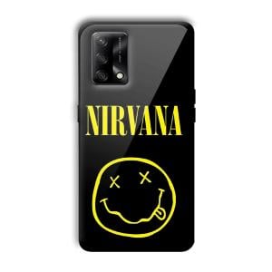 Nirvana Emoji Customized Printed Glass Back Cover for Oppo F19