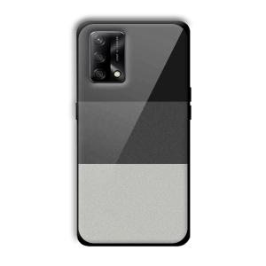 Shades of Grey Customized Printed Glass Back Cover for Oppo F19