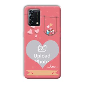 Love Birds Design Customized Printed Back Cover for Oppo F19s