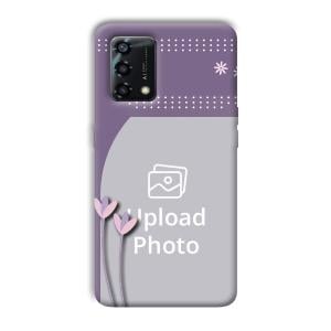 Lilac Pattern Customized Printed Back Cover for Oppo F19s