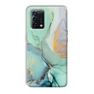 Green Marble Phone Customized Printed Back Cover for Oppo F19s