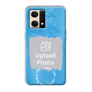 Blue Design Customized Printed Back Cover for Oppo F21 Pro