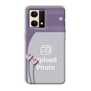 Lilac Pattern Customized Printed Back Cover for Oppo F21 Pro