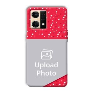 Dark Pink Customized Printed Back Cover for Oppo F21 Pro