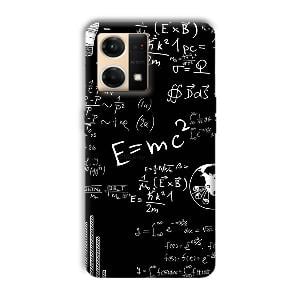 E is Equal To MC2 Phone Customized Printed Back Cover for Oppo F21 Pro