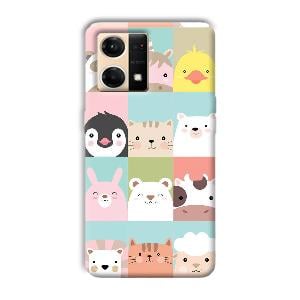 Kittens Phone Customized Printed Back Cover for Oppo F21 Pro