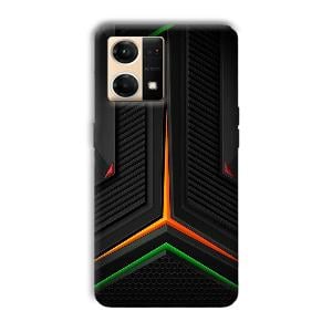 Black Design Phone Customized Printed Back Cover for Oppo F21 Pro