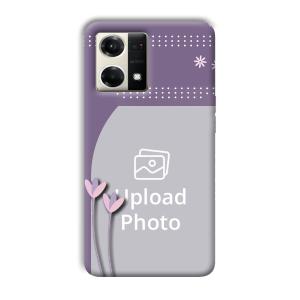 Lilac Pattern Customized Printed Back Cover for Oppo F21s Pro