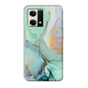 Green Marble Phone Customized Printed Back Cover for Oppo F21s Pro