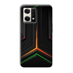 Black Design Phone Customized Printed Back Cover for Oppo F21s Pro