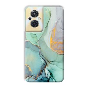 Green Marble Phone Customized Printed Back Cover for Oppo F21s Pro 5G