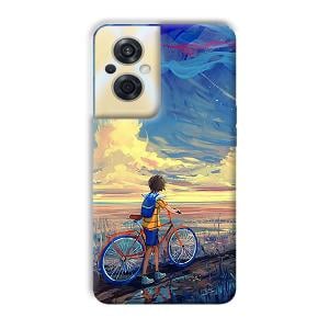 Boy & Sunset Phone Customized Printed Back Cover for Oppo F21s Pro 5G
