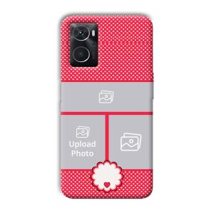 Little Hearts Customized Printed Back Cover for Oppo K10