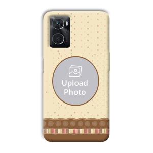 Brown Design Customized Printed Back Cover for Oppo K10