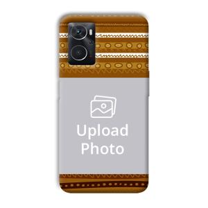 Brown Lines Customized Printed Back Cover for Oppo K10