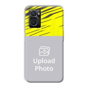 Yellow Lines Customized Printed Back Cover for Oppo K10