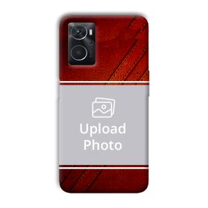 Solid Red Customized Printed Back Cover for Oppo K10