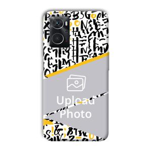 Letters Customized Printed Back Cover for Oppo K10