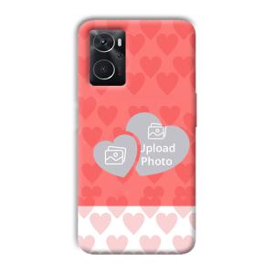 2 Hearts Customized Printed Back Cover for Oppo K10