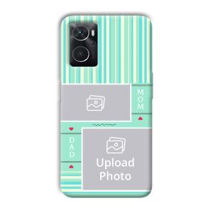 Mom Dad Customized Printed Back Cover for Oppo K10