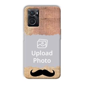 Moustache Customized Printed Back Cover for Oppo K10