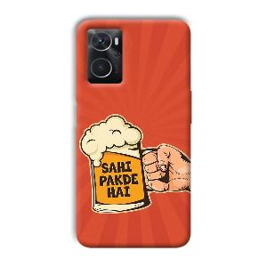 Sahi Pakde Hai Phone Customized Printed Back Cover for Oppo K10