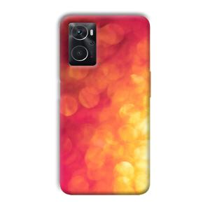 Red Orange Phone Customized Printed Back Cover for Oppo K10