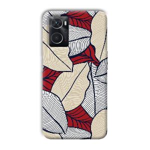 Leafy Pattern Phone Customized Printed Back Cover for Oppo K10
