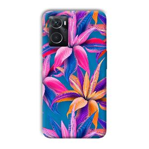 Aqautic Flowers Phone Customized Printed Back Cover for Oppo K10