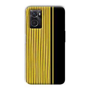 Yellow Black Design Phone Customized Printed Back Cover for Oppo K10