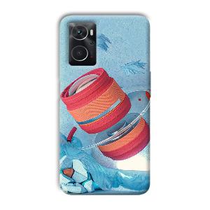 Blue Design Phone Customized Printed Back Cover for Oppo K10