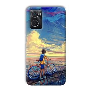 Boy & Sunset Phone Customized Printed Back Cover for Oppo K10