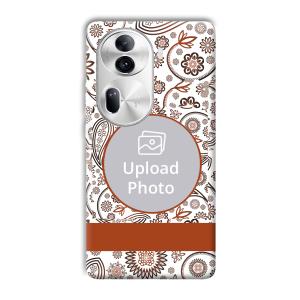 Henna Art Customized Printed Back Cover for Oppo