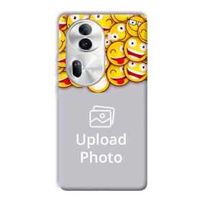 Emojis Customized Printed Back Cover for Oppo
