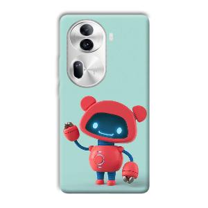 Robot Phone Customized Printed Back Cover for Oppo