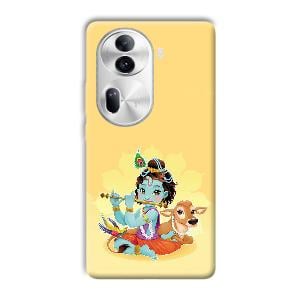 Baby Krishna Phone Customized Printed Back Cover for Oppo