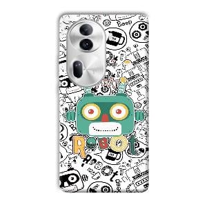 Animated Robot Phone Customized Printed Back Cover for Oppo