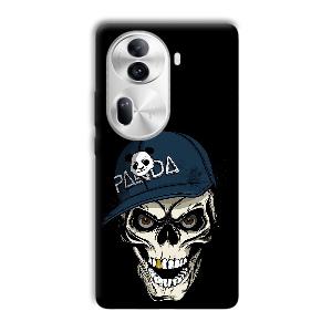 Panda & Skull Phone Customized Printed Back Cover for Oppo