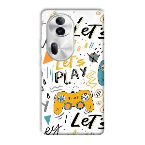 Let's Play Phone Customized Printed Back Cover for Oppo