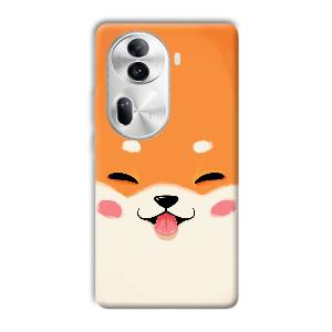 Smiley Cat Phone Customized Printed Back Cover for Oppo