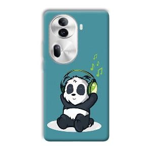 Panda  Phone Customized Printed Back Cover for Oppo