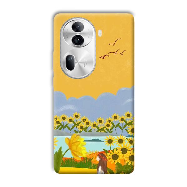 Girl in the Scenery Phone Customized Printed Back Cover for Oppo