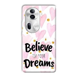 Believe Phone Customized Printed Back Cover for Oppo