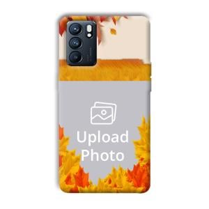 Maple Leaves Customized Printed Back Cover for Oppo Reno 6