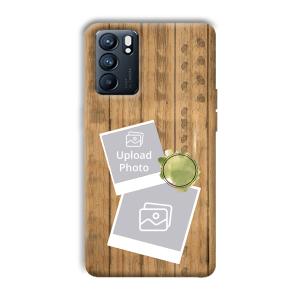 Wooden Photo Collage Customized Printed Back Cover for Oppo Reno 6