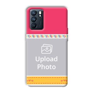 Pink Yellow Customized Printed Back Cover for Oppo Reno 6