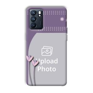 Lilac Pattern Customized Printed Back Cover for Oppo Reno 6